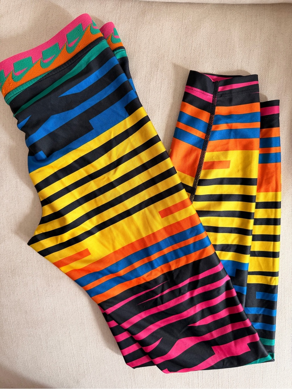 Nike Women’s Multicolor Striped Tights